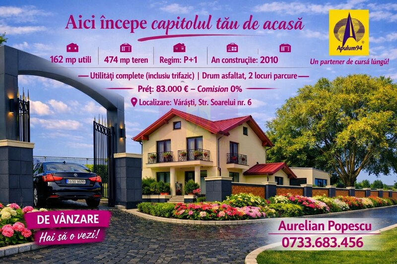 VARASTI (GR) - SE VINDE CASA P+1+M (4 CAM)